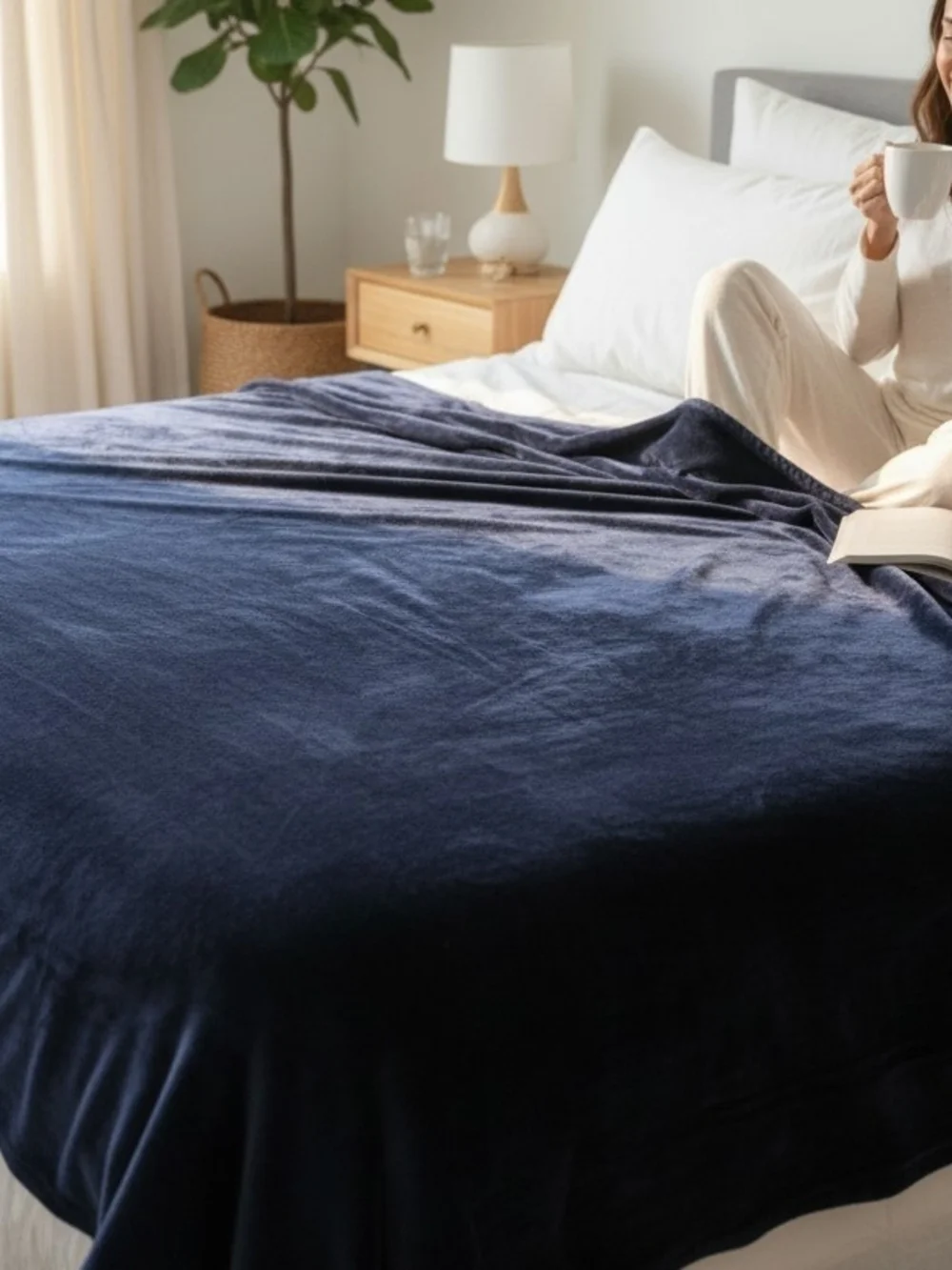 Ralph Lauren Deep Navy Velvet King Size